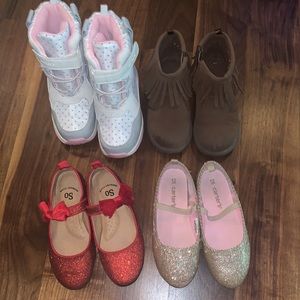 4 Pairs, Sz 12 Toddler Mixed Lot of Shoes